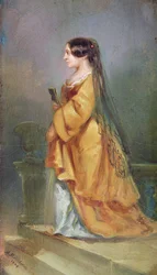 Porträt von George Sand (1804-76), 1849